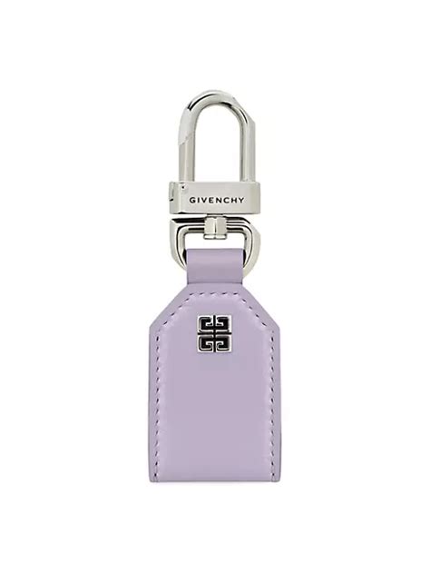 Shop Givenchy 4G Keyring in Leather 